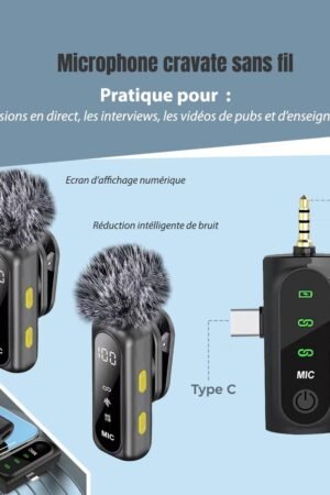 Microphones cravate sans fil
